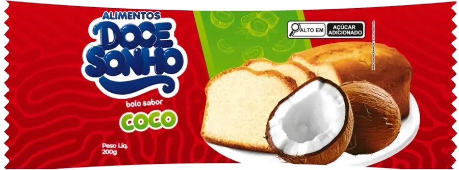 Bolo inglês coco